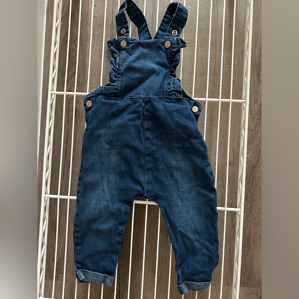 Offcorss Toddler Infant Adjustable Denim Overalls 18 months girls | blue jeans